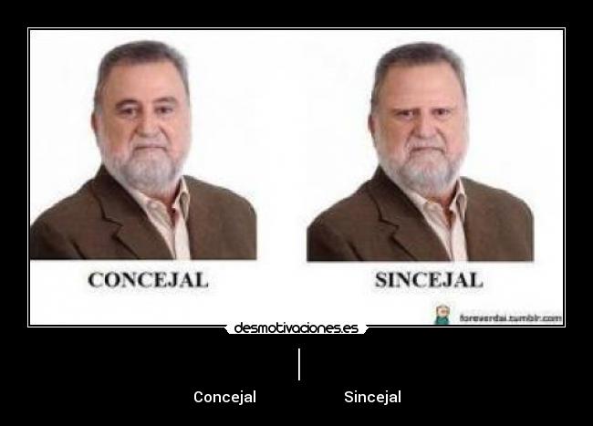 | - Concejal                        Sincejal