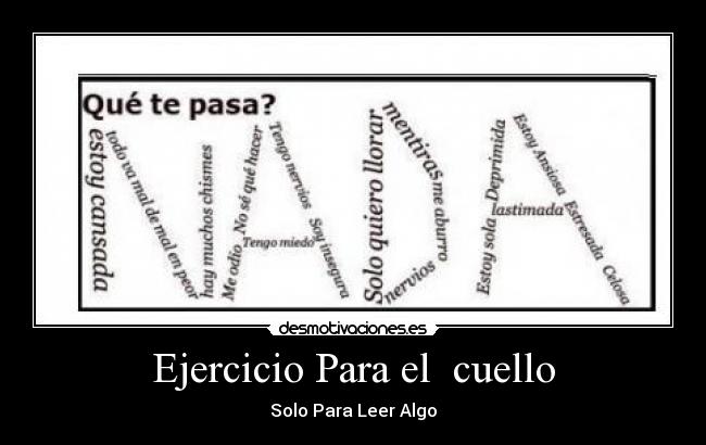 Ejercicio Para el cuello - Solo Para Leer Algo