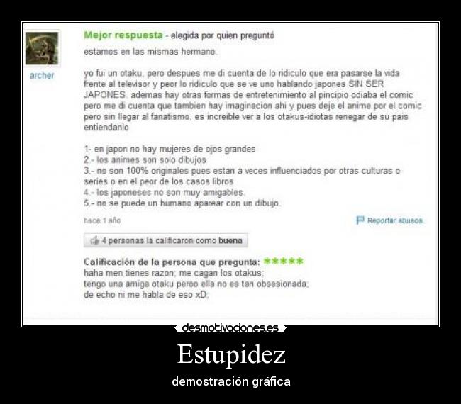 Estupidez - demostración gráfica