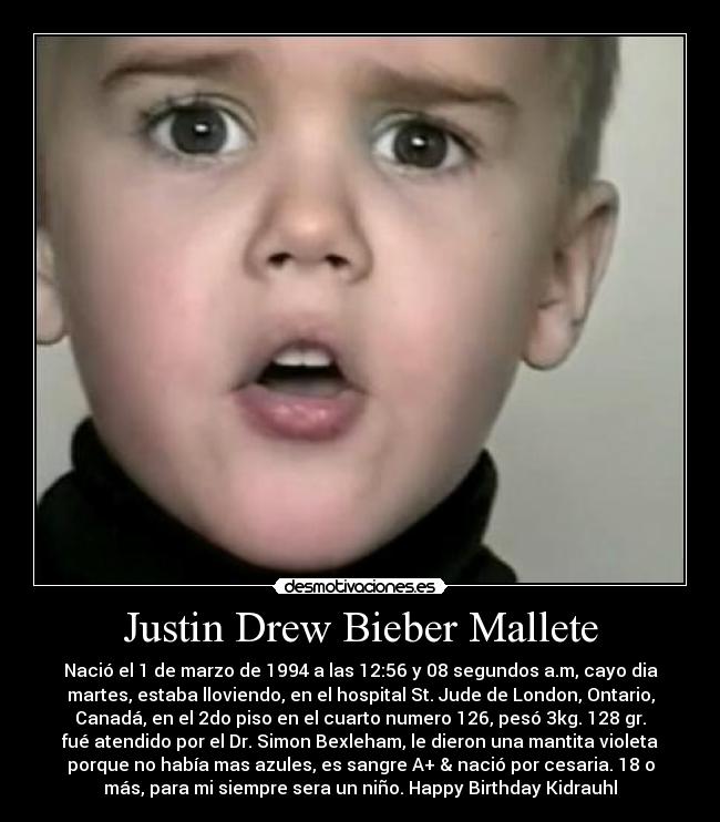 Justin Drew Bieber Mallete - 