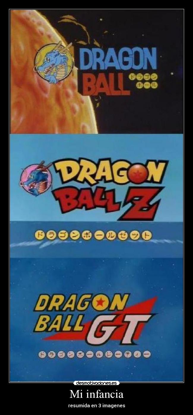 Mi infancia - resumida en 3 imagenes