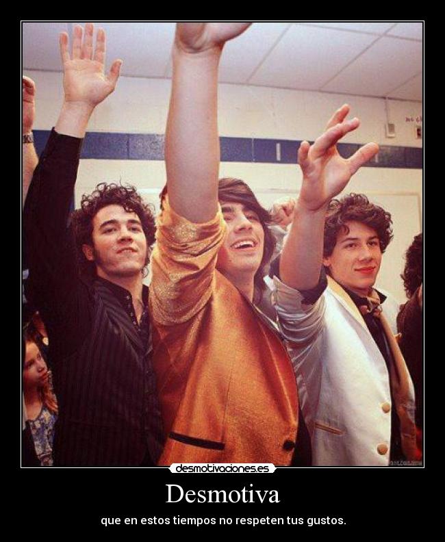 carteles jonas brothers desmotivaciones