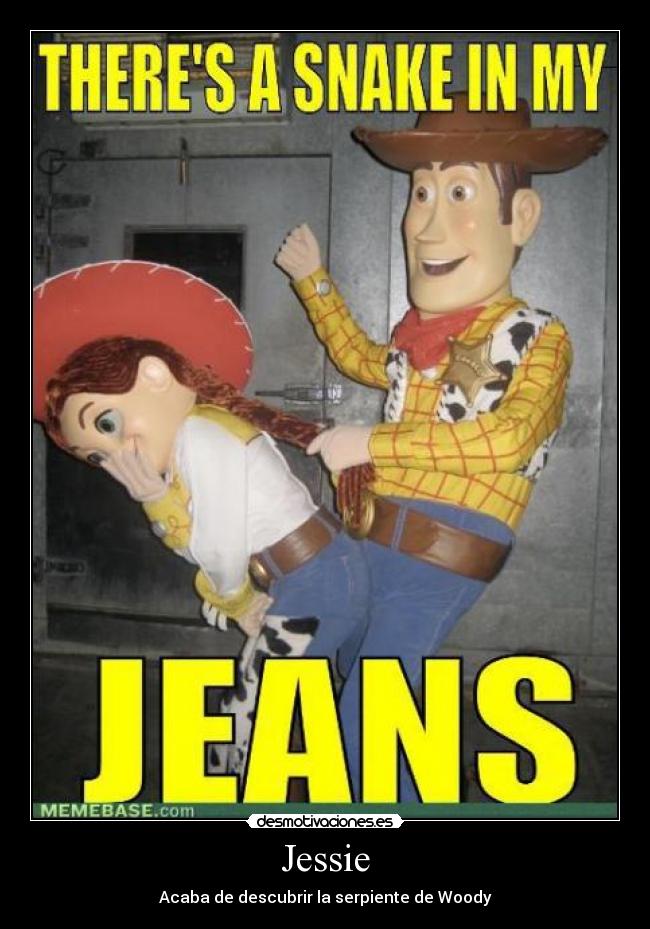 Jessie - Acaba de descubrir la serpiente de Woody