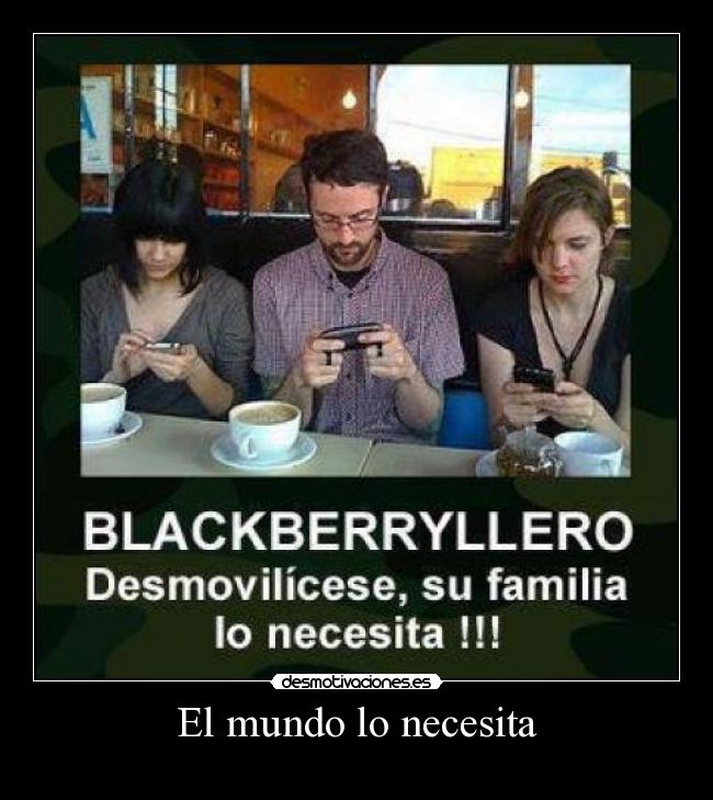 El mundo lo necesita -