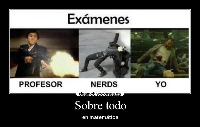 Sobre todo - en matemática