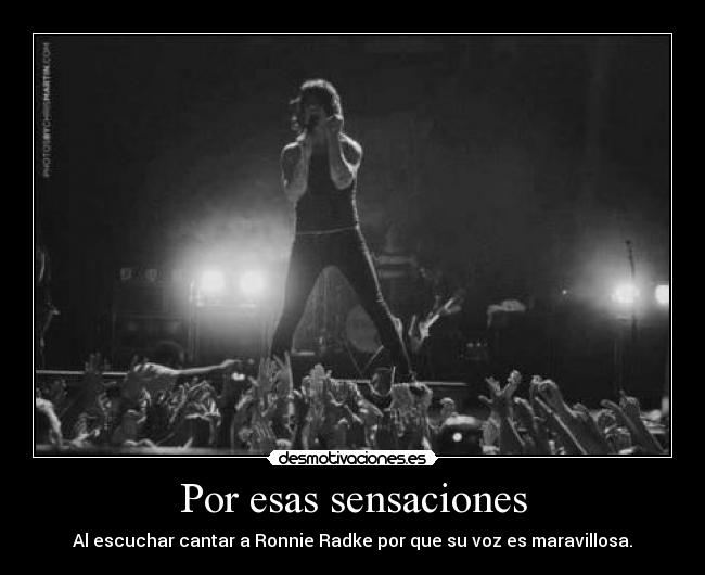 Por esas sensaciones -