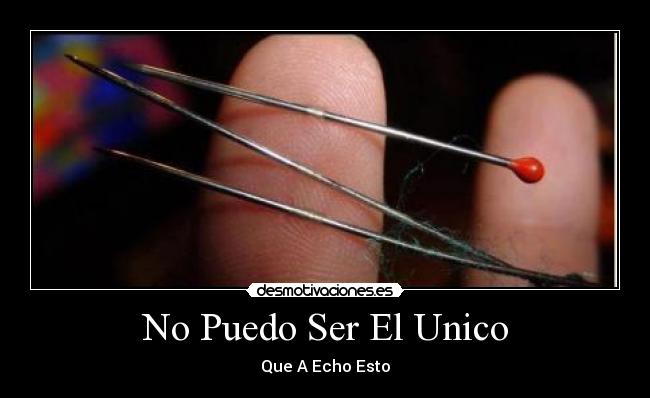 No Puedo Ser El Unico - Que A Echo Esto