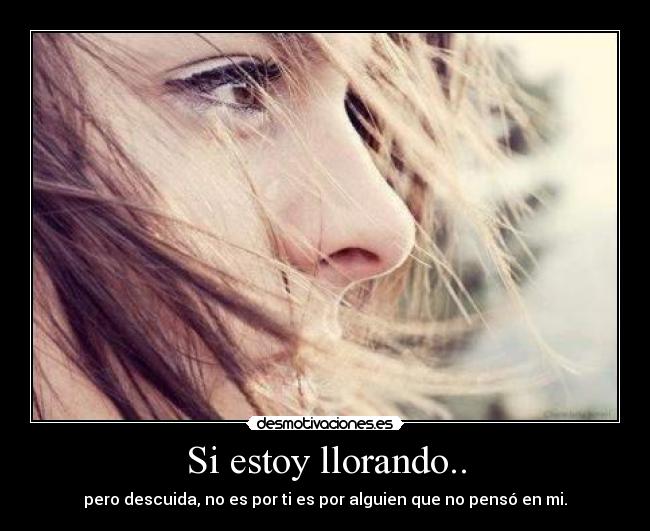 Si estoy llorando.. - 