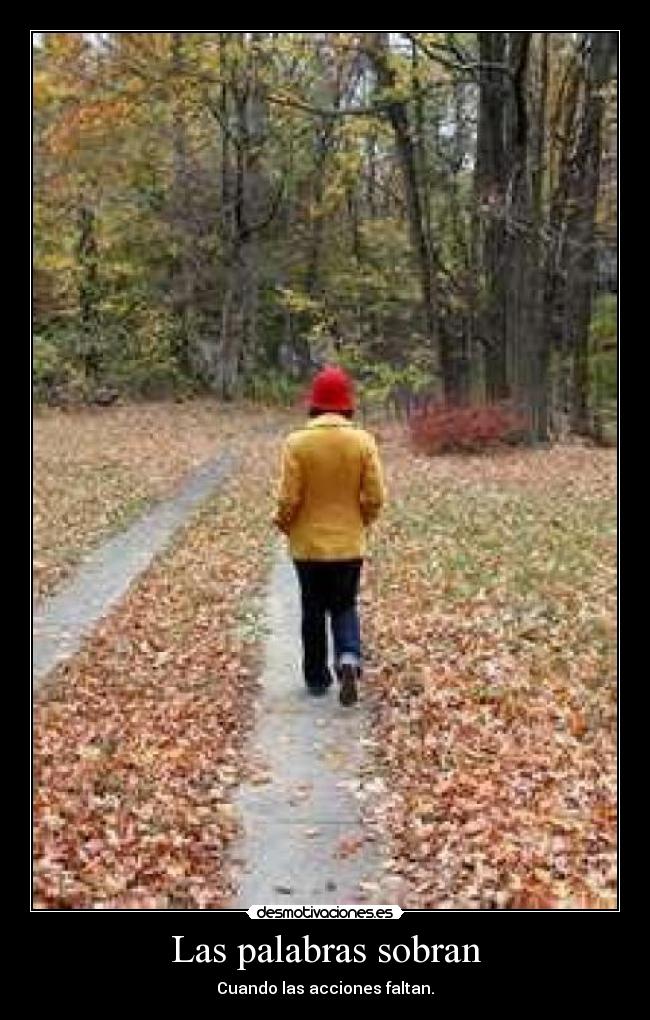 Las palabras sobran - Cuando las acciones faltan.