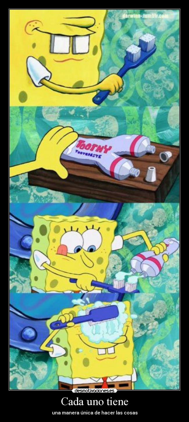 carteles bob esponja desmotivaciones