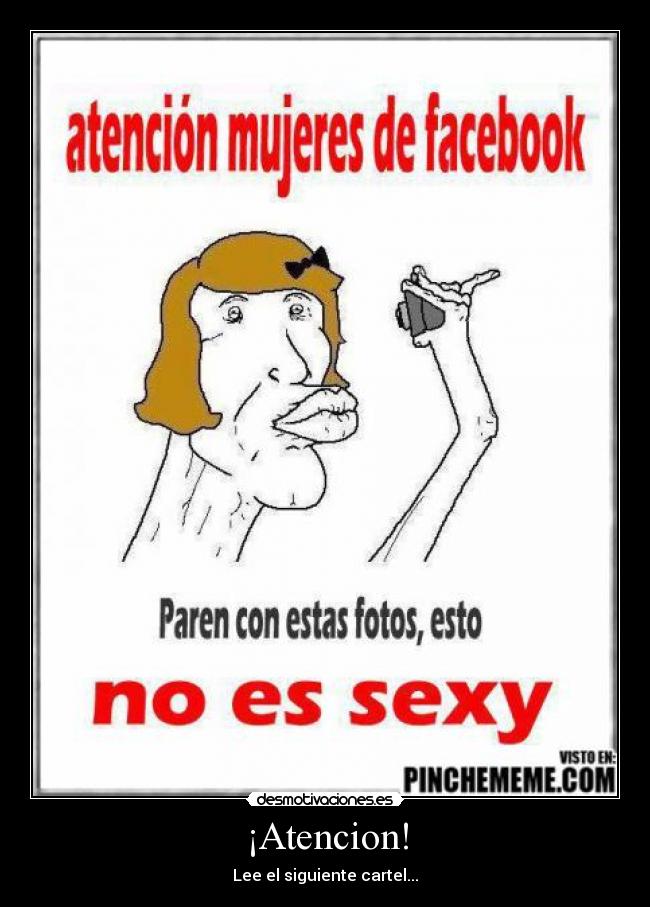 ¡Atencion! - Lee el siguiente cartel...