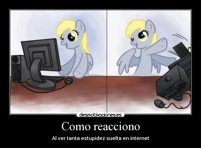 Como reacciono - Al ver tanta estupidez suelta en internet