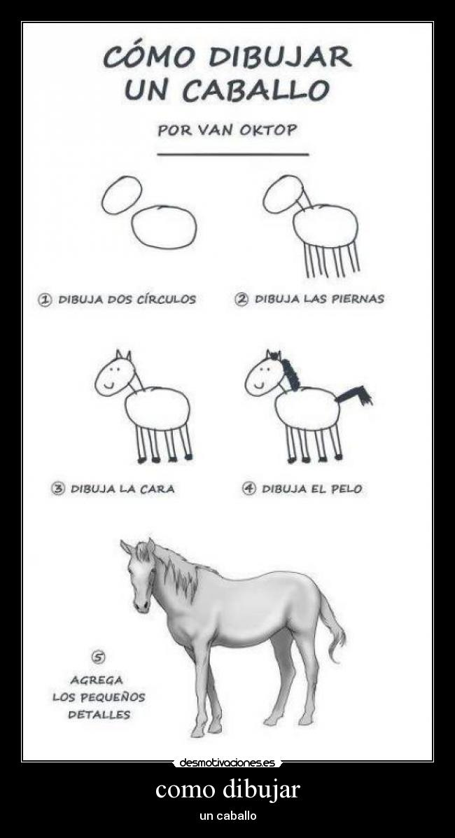como dibujar - un caballo