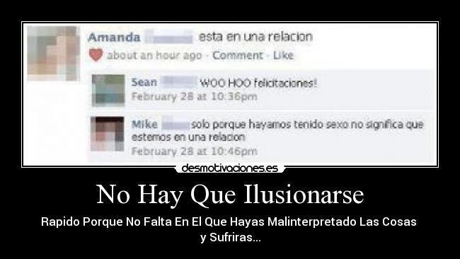No Hay Que Ilusionarse -