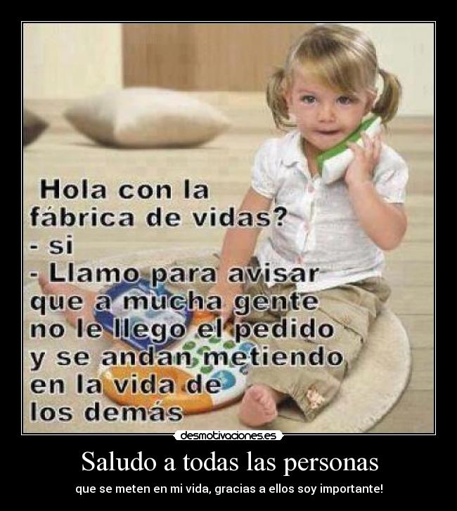 Saludo a todas las personas - 