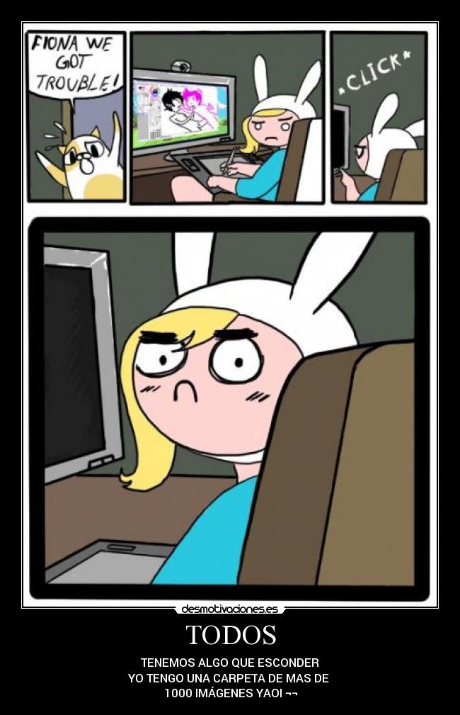 carteles anime fionna cake desmotivaciones