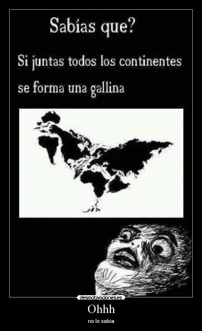 Ohhh - no lo sabia