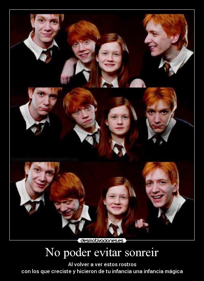 No poder evitar sonreir -