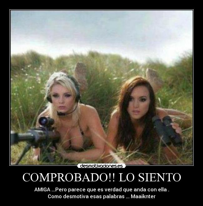 COMPROBADO!! LO SIENTO -