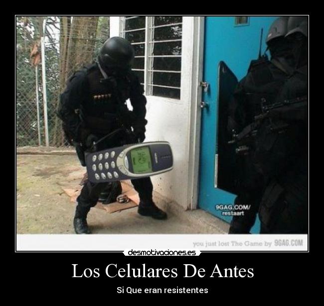 Los Celulares De Antes - Si Que eran resistentes