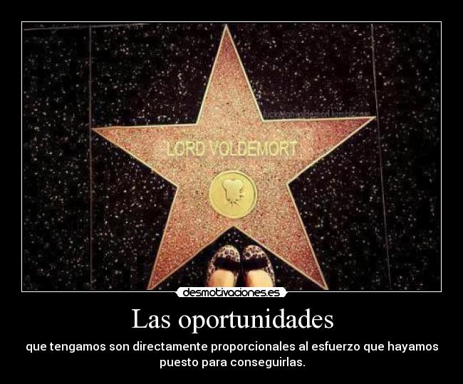Las oportunidades -