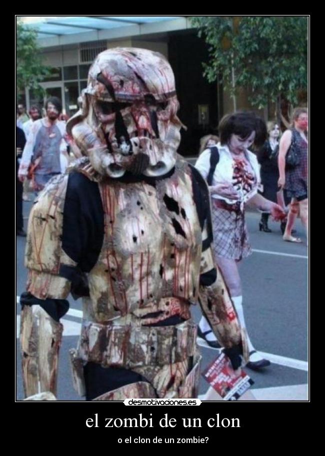 el zombi de un clon - o el clon de un zombie?