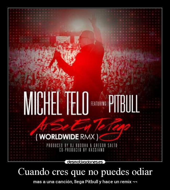 carteles pitbull odiar desmotivaciones