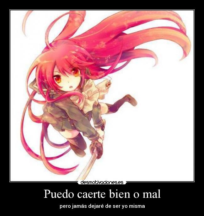 Puedo caerte bien o mal -