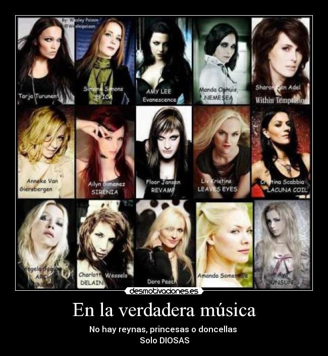 En la verdadera música -