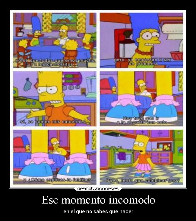 Ese momento incomodo -