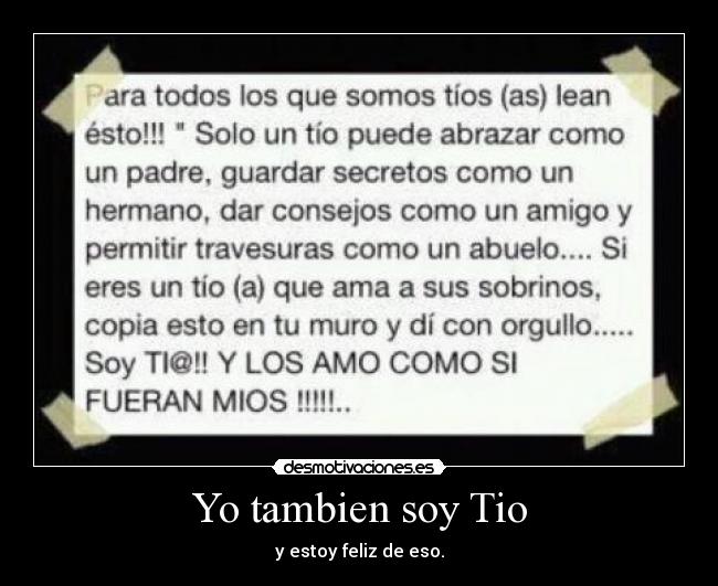 Yo tambien soy Tio -
