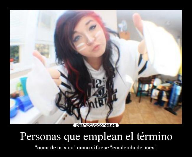 Personas que emplean el término - 