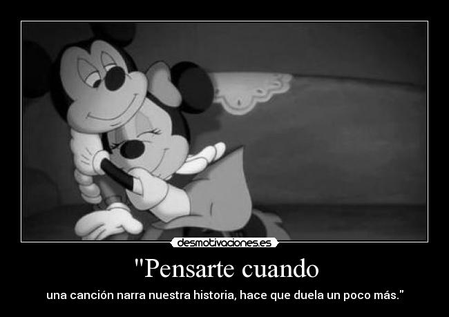 Pensarte cuando -