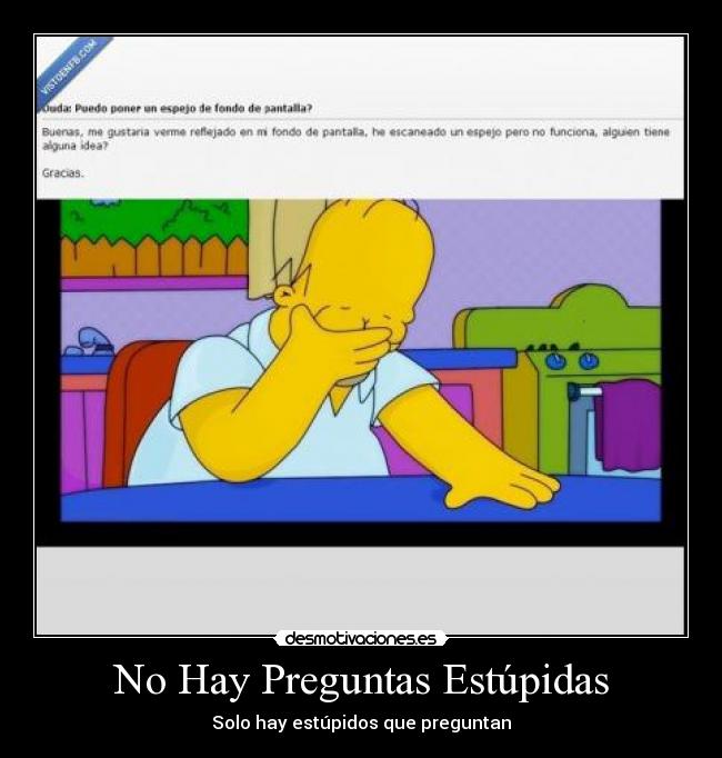 No Hay Preguntas Estúpidas - Solo hay estúpidos que preguntan