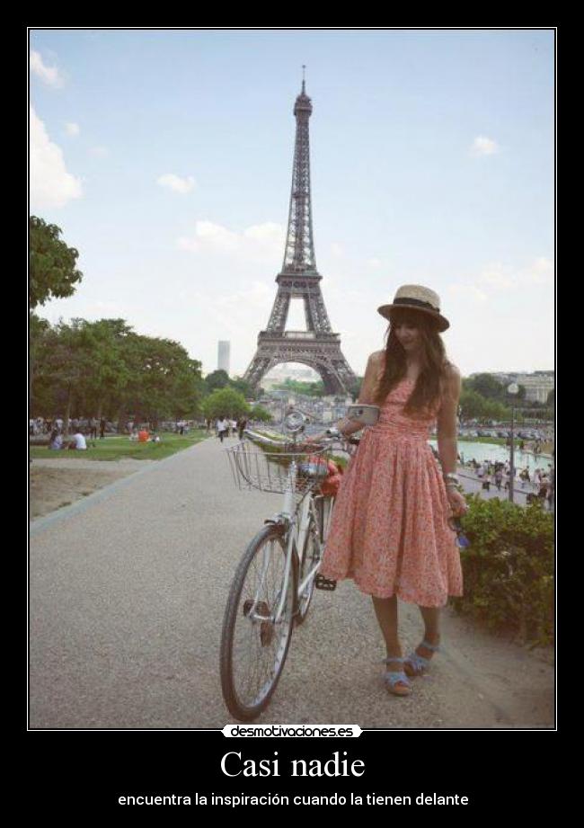 Casi nadie - encuentra la inspiración cuando la tienen delante