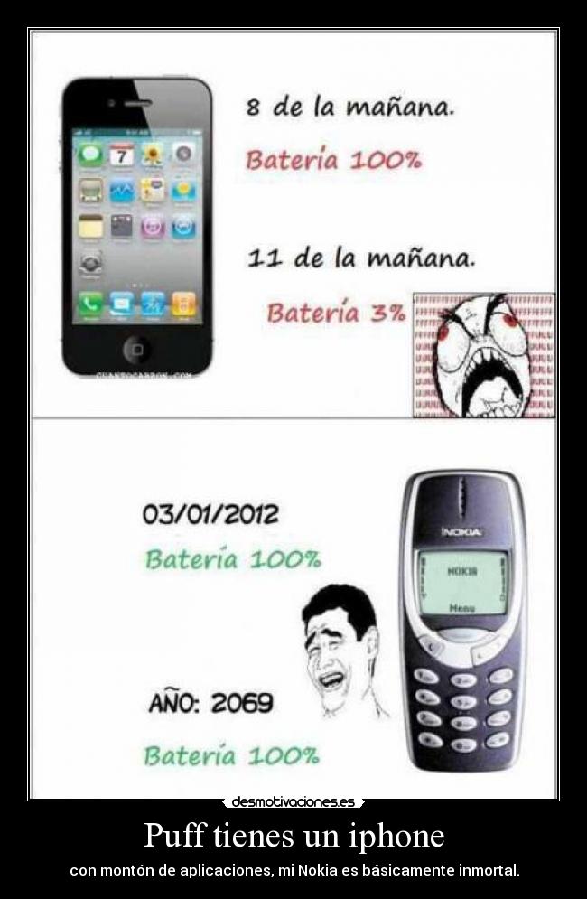 Puff tienes un iphone -
