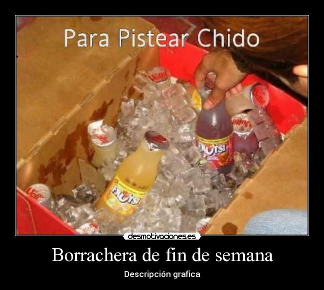 Borrachera de fin de semana - Descripción grafica