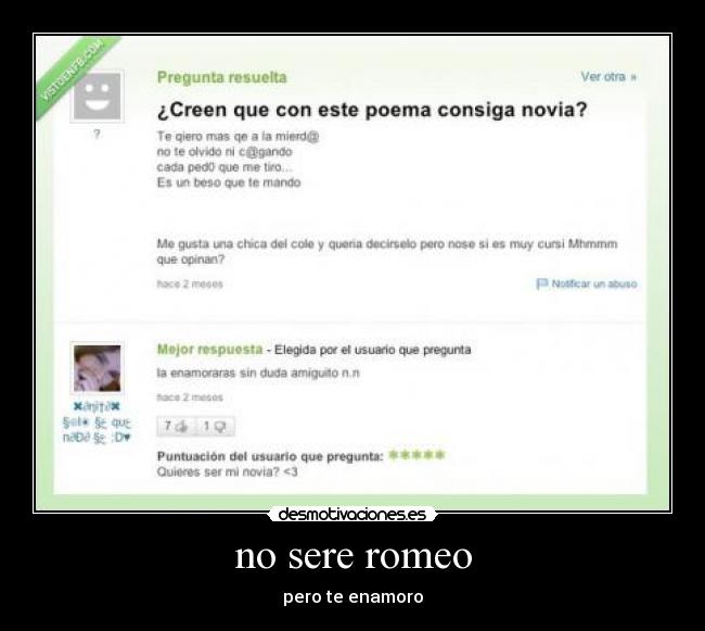 no sere romeo -