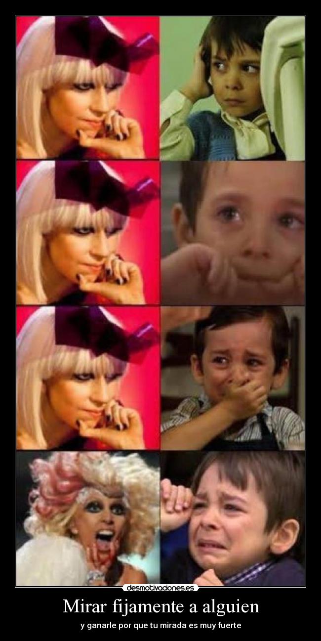 Mirar fijamente a alguien -