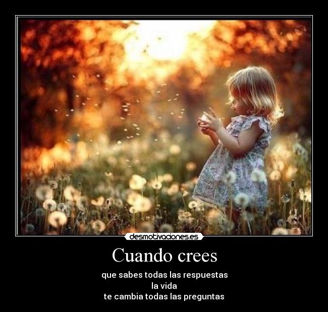 Cuando crees -