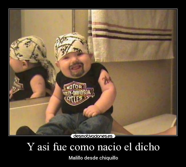 Y asi fue como nacio el dicho - Malillo desde chiquillo