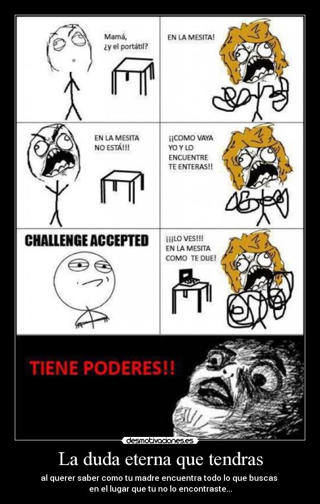 La duda eterna que tendras -