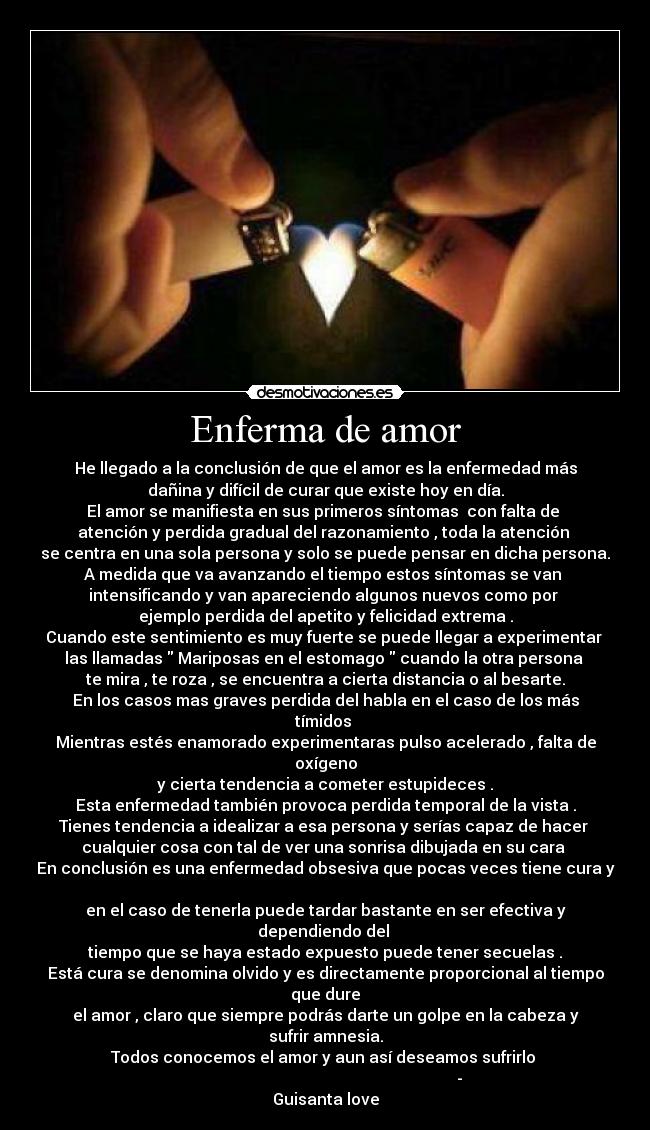 Enferma de amor -