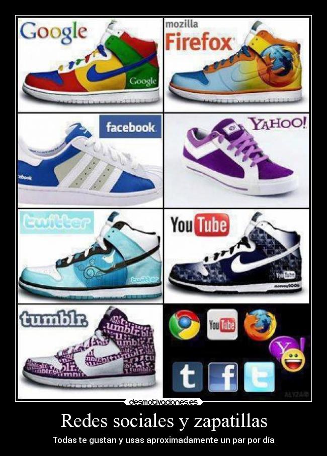 Redes sociales y zapatillas - 