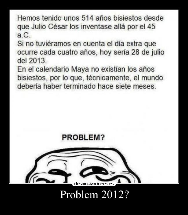 Problem 2012? -