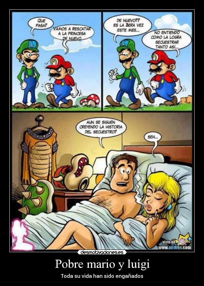 Pobre mario y luigi - Toda su vida han sido engañados