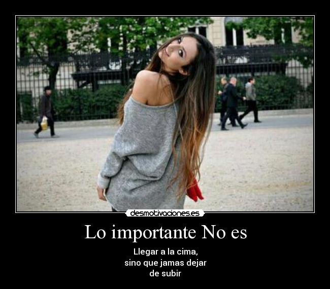 Lo importante No es - 