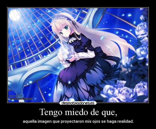 carteles miedo anime gosick victorique perlithakawai desmotivaciones