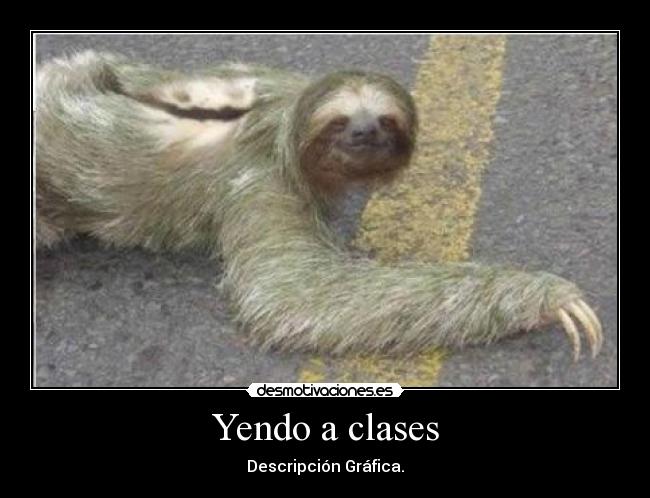 Yendo a clases - Descripción Gráfica.