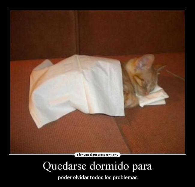 Quedarse dormido para - 